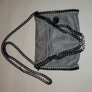 Gray chain bag